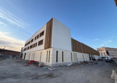 Construction du Collège Loyola à Marseille avec le soutien de la Fondation de Montcheuil et de la Fondation Massilia